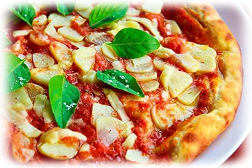 Pizza z pieczarkami